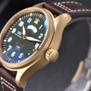 Pilot UTC Spitfire ZF 41MM “MJ271” Bronze Green Dial Brown Leather Strap A2836 - Image 8
