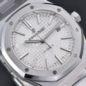 Royal Oak 15400 41mm IPF White Textured Dial SS Bracelet SA3120 - Image 5