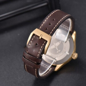Pilot UTC Spitfire ZF 41MM “MJ271” Bronze Green Dial Brown Leather Strap A2836 - Image 12