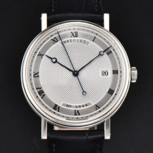 Classique 5177 40.5mm LTF White Dots Dial Roma Marker Black Leather Strap MY9015