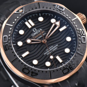 Seamaster Diver 300M 43.5mm RG VSF Ceramic Black Dial Black Rubber Strap A8806 - Image 8