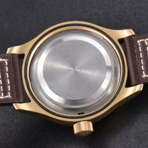 Pilot UTC Spitfire ZF 41MM “MJ271” Bronze Green Dial Brown Leather Strap A2836 - Image 18