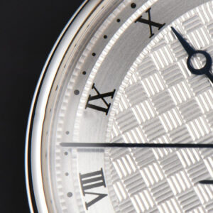 Classique 5177 40.5mm LTF White Textured Dial Roma Marker Black Leather Strap MY9015 - Image 15