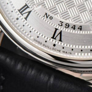 Classique 5177 40.5mm LTF White Textured Dial Roma Marker Black Leather Strap MY9015 - Image 16