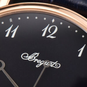 Classique 5177 40.5mm LTF RG Black Dial Digital Marker Blue Leather Strap MY9015 - Image 2