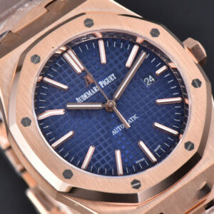 Royal Oak 15400 41mm RG IPF Blue Textured Dial RG Bracelet SA3120 - Image 5