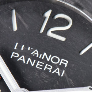 PAM1096 Luminor GMT 42mm Titanium VSF Black Dial Black Leather Strap P9011 - Image 2