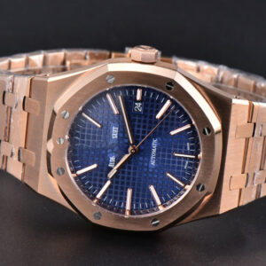 Royal Oak 15400 41mm RG IPF Blue Textured Dial RG Bracelet SA3120 - Image 4