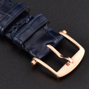 Classique 5177 40.5mm LTF RG Black Dial Digital Marker Blue Leather Strap MY9015 - Image 12