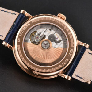 Classique 5177 40.5mm LTF RG Black Dial Digital Marker Blue Leather Strap MY9015 - Image 17