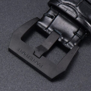 PAM1096 Luminor GMT 42mm Titanium VSF Black Dial Black Leather Strap P9011 - Image 15