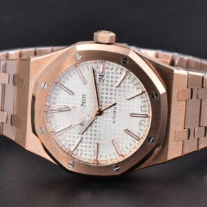 Royal Oak 15400 41mm RG IPF White Textured Dial RG Bracelet SA3120 - Image 5