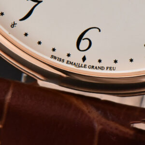 Classique 5177 40.5mm LTF RG White Dial Digital Marker Brown Leather Strap MY9015 - Image 9