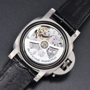 PAM1096 Luminor GMT 42mm Titanium VSF Black Dial Black Leather Strap P9011 - Image 23