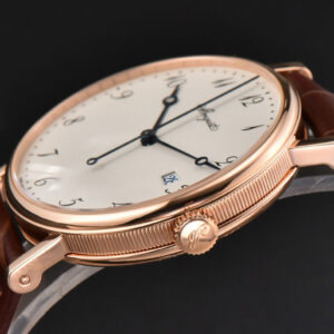 Classique 5177 40.5mm LTF RG White Dial Digital Marker Brown Leather Strap MY9015 - Image 11