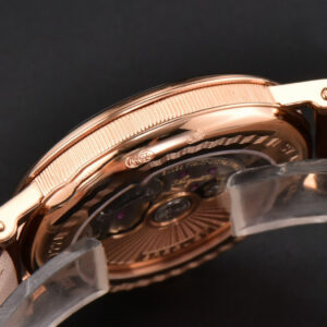 Classique 5177 40.5mm LTF RG White Textured Dial Roma Marker Brown Leather Strap MY9015 - Image 2