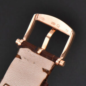 Classique 5177 40.5mm LTF RG White Textured Dial Roma Marker Brown Leather Strap MY9015 - Image 4