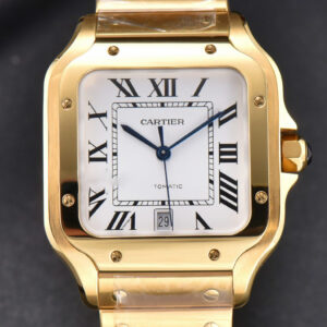 Santos de Cartier XL BVF 40MM YG White Dial YG Bracelet MIYOTA 9015