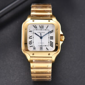 Santos de Cartier XL BVF 40MM YG White Dial YG Bracelet MIYOTA 9015 - Image 9