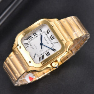 Santos de Cartier XL BVF 40MM YG White Dial YG Bracelet MIYOTA 9015 - Image 10