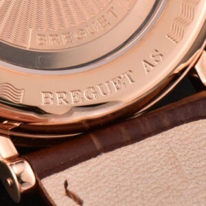 Classique 5177 40.5mm LTF RG White Textured Dial Roma Marker Brown Leather Strap MY9015 - Image 7