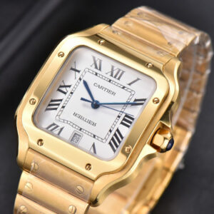 Santos de Cartier XL BVF 40MM YG White Dial YG Bracelet MIYOTA 9015 - Image 11