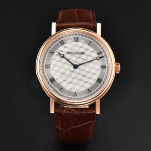 Classique 5177 38.5mm LTF RG White Textured Dial Roma Marker Brown Leather Strap MY9015 - Image 12
