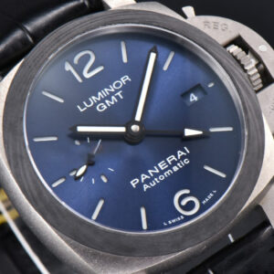 PAM1279 Luminor GMT 42mm Titanium VSF Blue Dial Black Leather Strap P9011 - Image 22