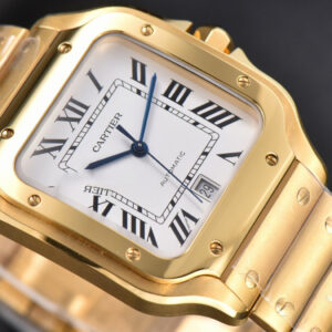 Santos de Cartier XL BVF 40MM YG White Dial YG Bracelet MIYOTA 9015 - Image 17
