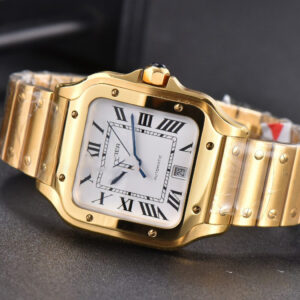 Santos de Cartier XL BVF 40MM YG White Dial YG Bracelet MIYOTA 9015 - Image 20