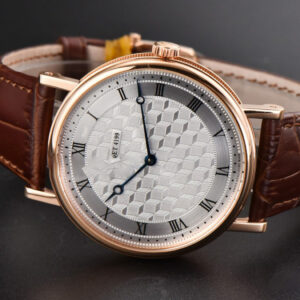 Classique 5177 38.5mm LTF RG White Textured Dial Roma Marker Brown Leather Strap MY9015 - Image 21