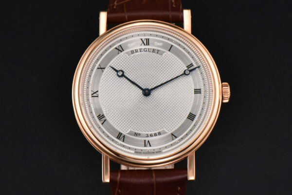 Classique 5177 38.5mm LTF RG White Dots Dial Roma Marker Brown Leather Strap MY9015
