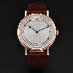 Classique 5177 38.5mm LTF RG White Dots Dial Roma Marker Brown Leather Strap MY9015 - Image 12