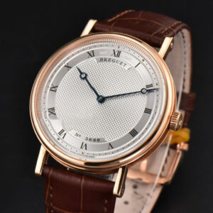 Classique 5177 38.5mm LTF RG White Dots Dial Roma Marker Brown Leather Strap MY9015 - Image 13
