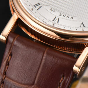 Classique 5177 38.5mm LTF RG White Dots Dial Roma Marker Brown Leather Strap MY9015 - Image 17