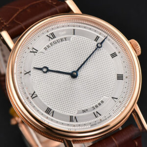 Classique 5177 38.5mm LTF RG White Dots Dial Roma Marker Brown Leather Strap MY9015 - Image 19