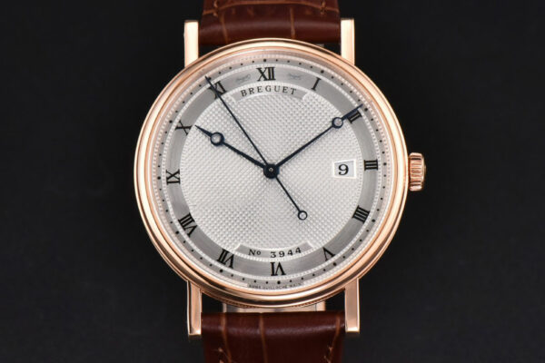 Classique 5177 40.5mm LTF RG White Dots Dial Roma Marker Brown Leather Strap MY9015