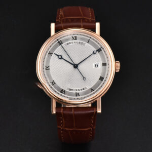 Classique 5177 40.5mm LTF RG White Dots Dial Roma Marker Brown Leather Strap MY9015 - Image 12