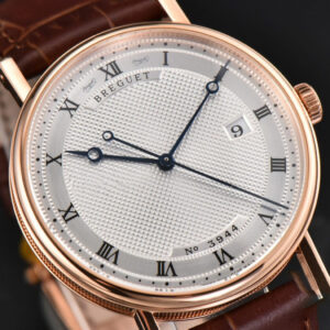 Classique 5177 40.5mm LTF RG White Dots Dial Roma Marker Brown Leather Strap MY9015 - Image 19
