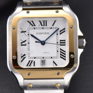 Santos de Cartier XL BVF 40MM YG/SS White Dial YG/SS Bracelet MIYOTA 9015
