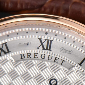 Classique 5177 40.5mm LTF RG White Textured Dial Roma Marker Brown Leather Strap MY9015 - Image 10