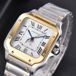 Santos de Cartier XL BVF 40MM YG/SS White Dial YG/SS Bracelet MIYOTA 9015 - Image 7
