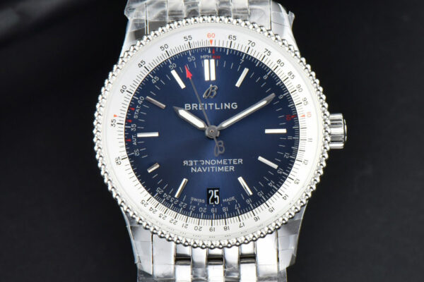 Navitimer 1 38MM KORF Blue/White Dial SS Bracelet 2824