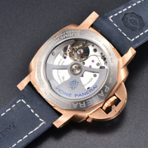 PAM1074 Submersible Quaranta Bronze 42mm VSF Blue Dial Blue Leather Strap P900 - Image 20