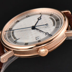 Classique 5177 40.5mm LTF RG White Textured Dial Roma Marker Brown Leather Strap MY9015 - Image 14