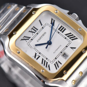 Santos de Cartier XL BVF 40MM YG/SS White Dial YG/SS Bracelet MIYOTA 9015 - Image 12