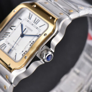 Santos de Cartier XL BVF 40MM YG/SS White Dial YG/SS Bracelet MIYOTA 9015 - Image 13