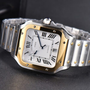 Santos de Cartier XL BVF 40MM YG/SS White Dial YG/SS Bracelet MIYOTA 9015 - Image 15