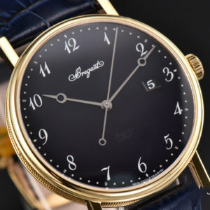 Classique 5177 40.5mm LTF YG Black Dial Digital Marker Blue Leather Strap MY9015 - Image 11