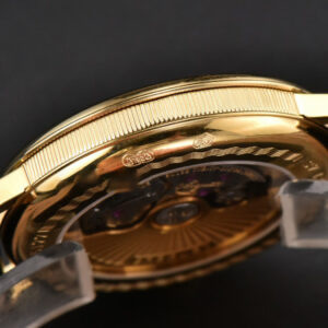 Classique 5177 40.5mm LTF YG Black Dial Digital Marker Blue Leather Strap MY9015 - Image 14